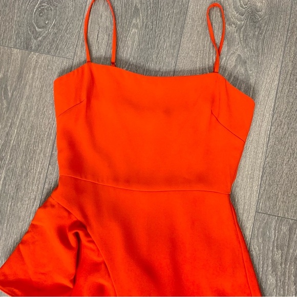 Lovers and Friends Revolve Cleo Midi Dress Bright Red Ruffles Size XS - Picture 9 of 14